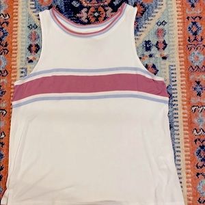 White blue and pink Tank top